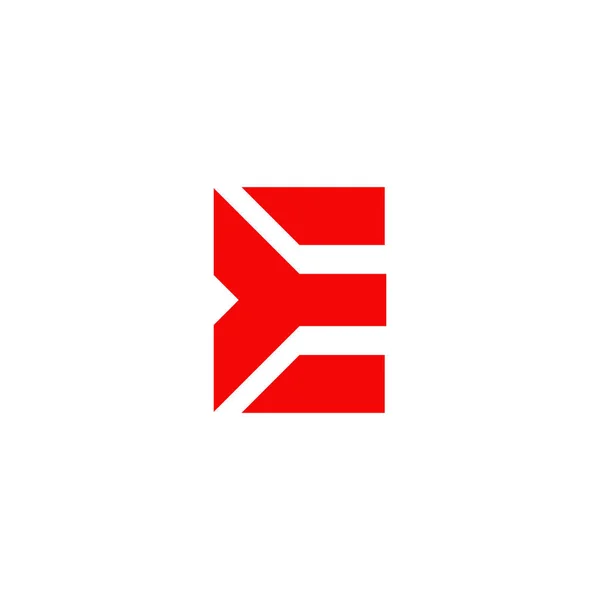 E logo design briefsjabloon — Stockvector
