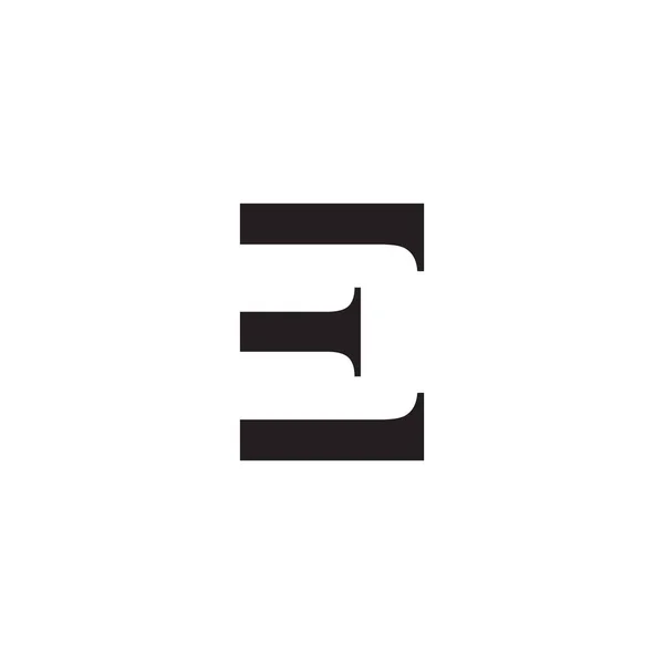Šablona návrhu loga písmeno E — Stockový vektor