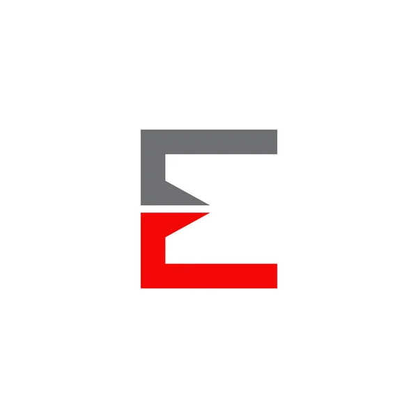 Templat desain logo E - Stok Vektor