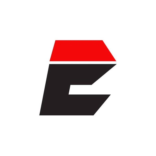Шаблон дизайну логотипу електронної літери — стоковий вектор