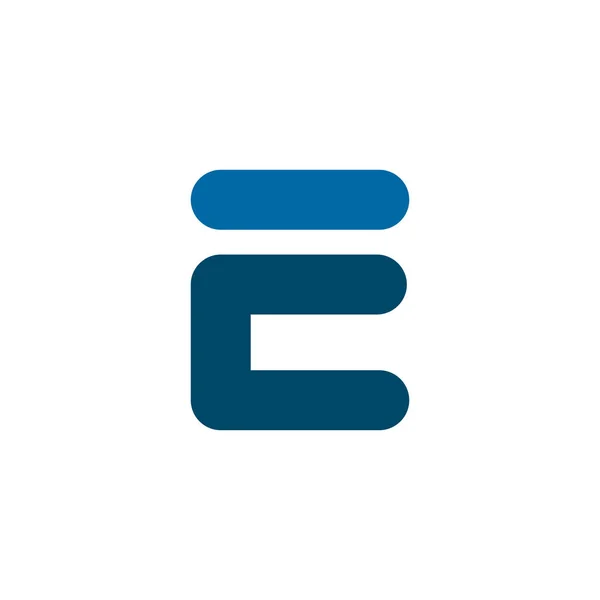 Шаблон дизайну логотипу електронної літери — стоковий вектор
