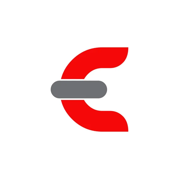 E logo design briefsjabloon — Stockvector