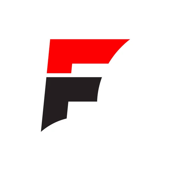 F letter eerste logo ontwerp vector — Stockvector