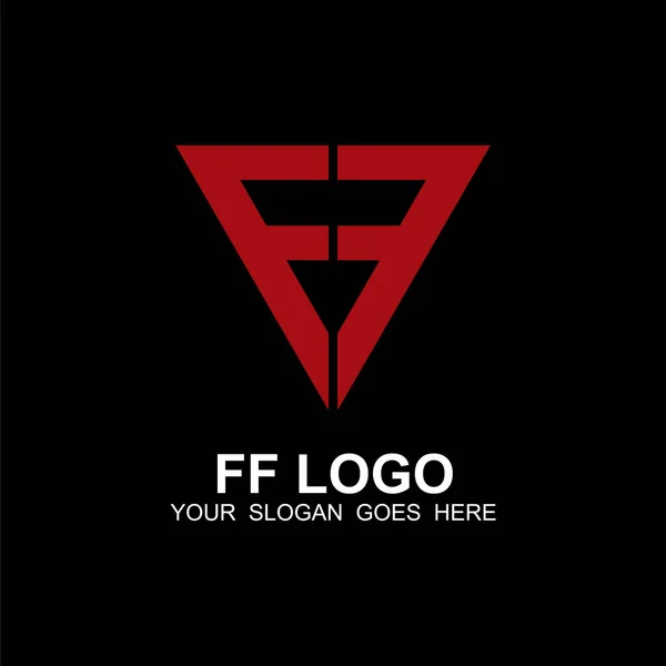 F Buchstabe Initial Logo Design Vektor — Stockvektor