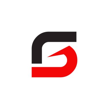 G harfi ilk logo tasarım vektör şablonu