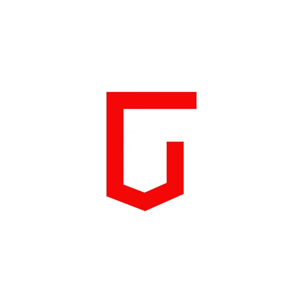 Plantilla de vector de diseño de logotipo inicial letra G — Vector de stock