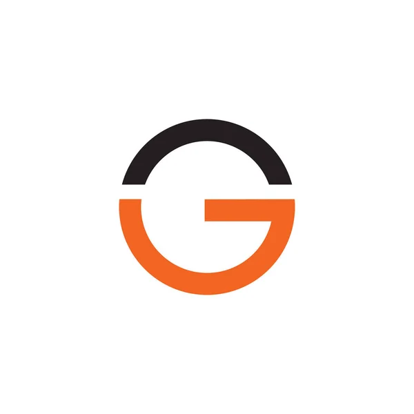 G letter eerste logo ontwerp vector template — Stockvector