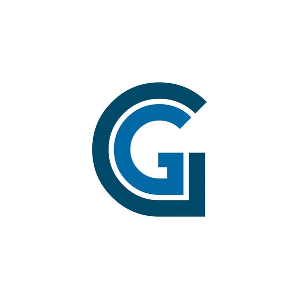 G letter eerste logo ontwerp vector template — Stockvector