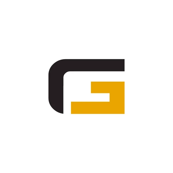 G litera początkowy wzór wektora projektu logo — Wektor stockowy