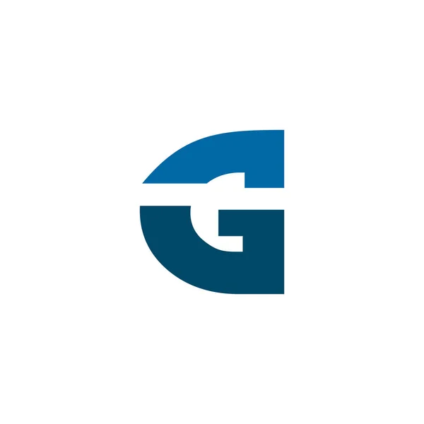 Plantilla de vector de diseño de logotipo inicial letra G — Vector de stock
