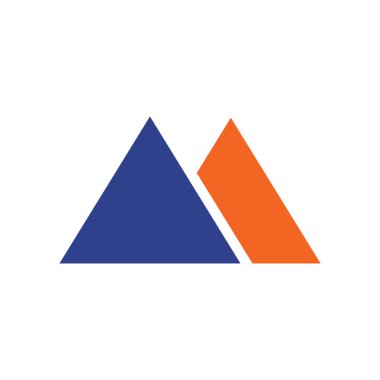 M harfi logo tasarım şablonu