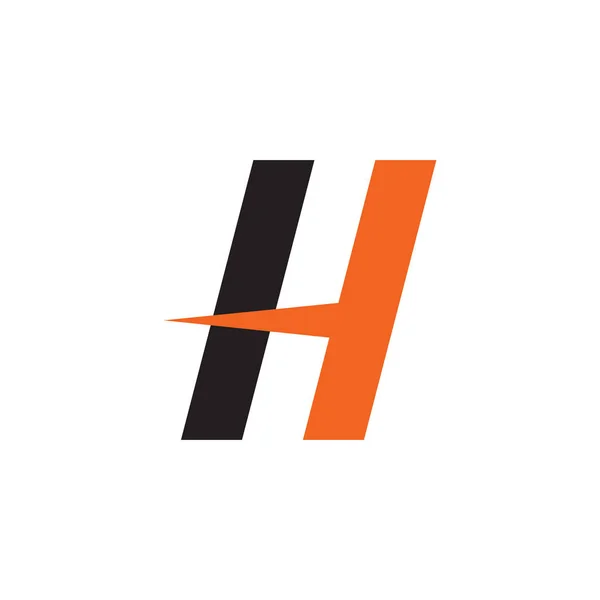 H Літера Дизайн логотипу Векторний шаблон — стоковий вектор