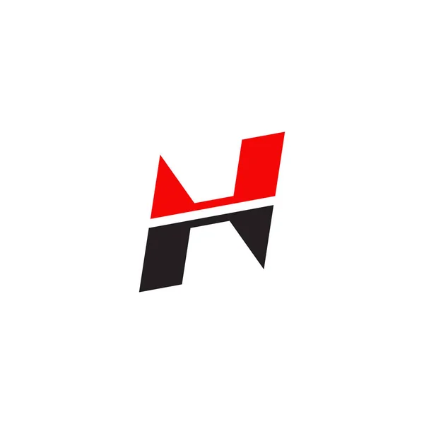 H harfi logo tasarım vektör şablonu — Stok Vektör