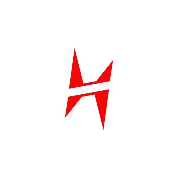 รูปแบบการออกแบบโลโก้ตัวอักษร H — ภาพเวกเตอร์สต็อก
