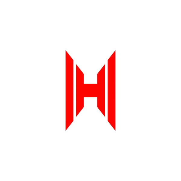 Πρότυπο φορέα σχεδιασμού λογότυπου γραμμάτων H — Διανυσματικό Αρχείο