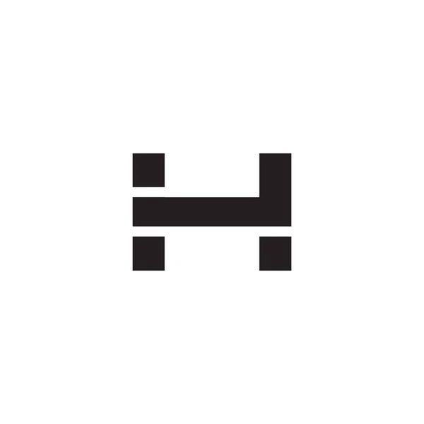 H letter logo ontwerp vector template — Stockvector