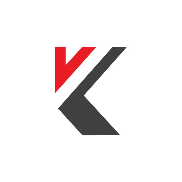 K bokstäver ursprungliga logotyp design vektor mall — Stock vektor