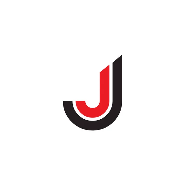J Brief Logo Design Vektorvorlage — Stockvektor