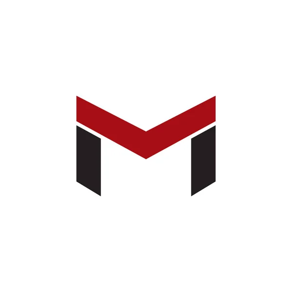 M字ロゴデザインテンプレート — ストックベクタ