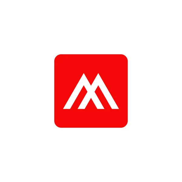 Шаблон логотипа M letter — стоковый вектор