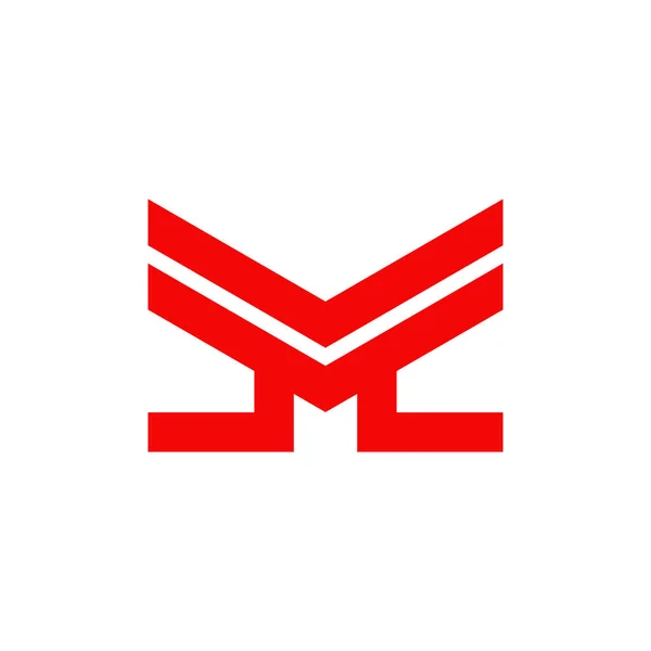 M Buchstabe Logo Design-Vorlage — Stockvektor