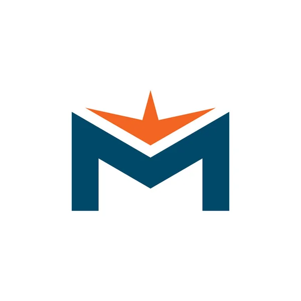 M lettera logo modello di design — Vettoriale Stock