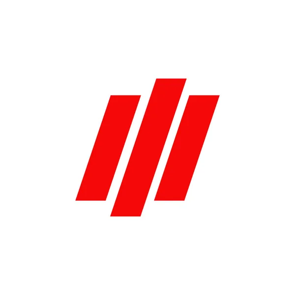 M lettera logo modello di design — Vettoriale Stock
