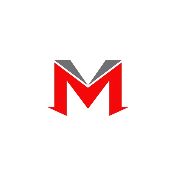 M lettera logo modello di design — Vettoriale Stock