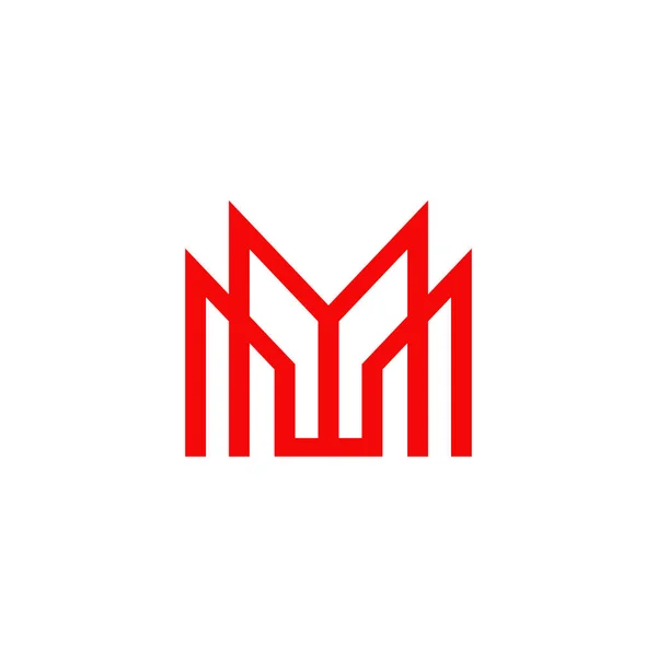 M Buchstabe Logo Design-Vorlage — Stockvektor