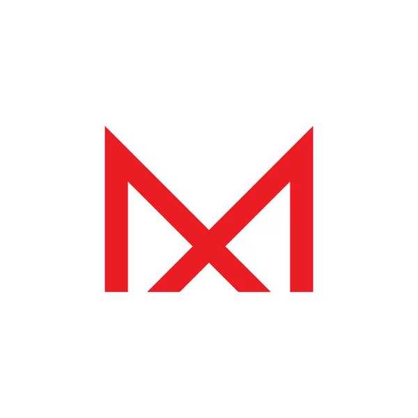 M-kirjaimen logon suunnittelumalli — vektorikuva
