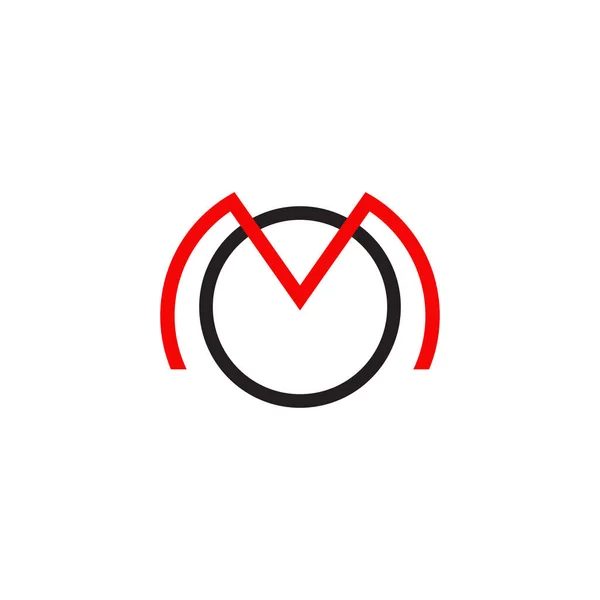 M harfi logo tasarım şablonu — Stok Vektör