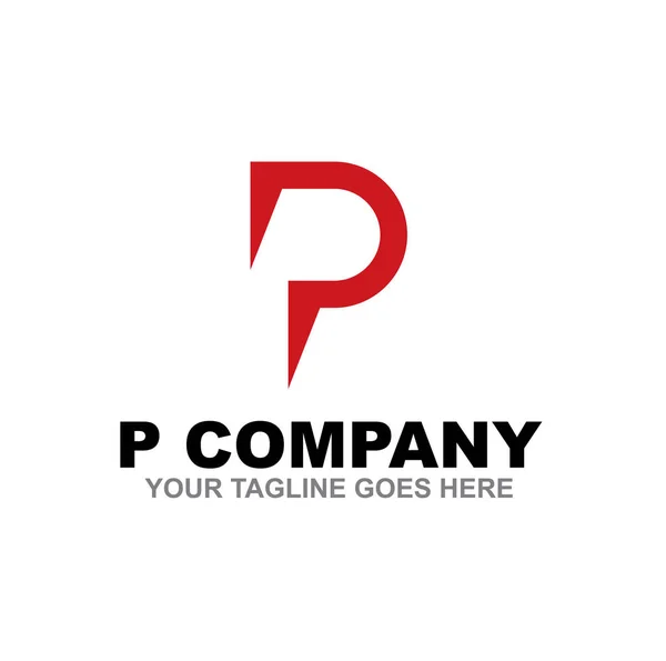 P Buchstabe ursprünglichen Logo-Design — Stockvektor