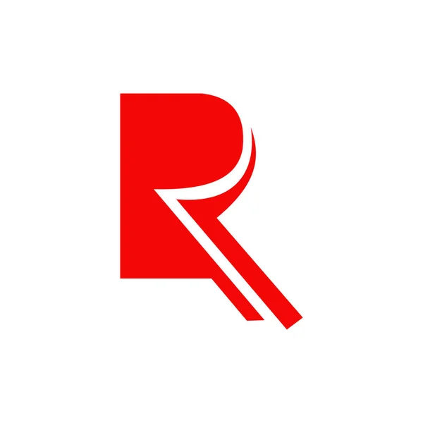 R letter logo ontwerp vector — Stockvector