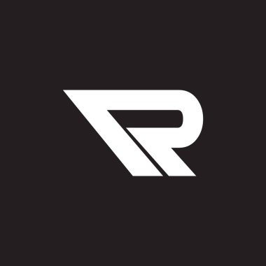 R Harfi Logo Tasarım Vektörü