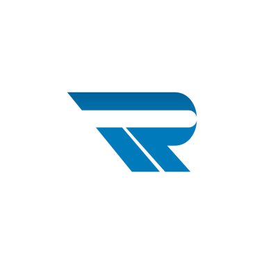 R Harfi Logo Tasarım Vektörü
