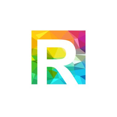 R Harfi Logo Tasarım Vektörü