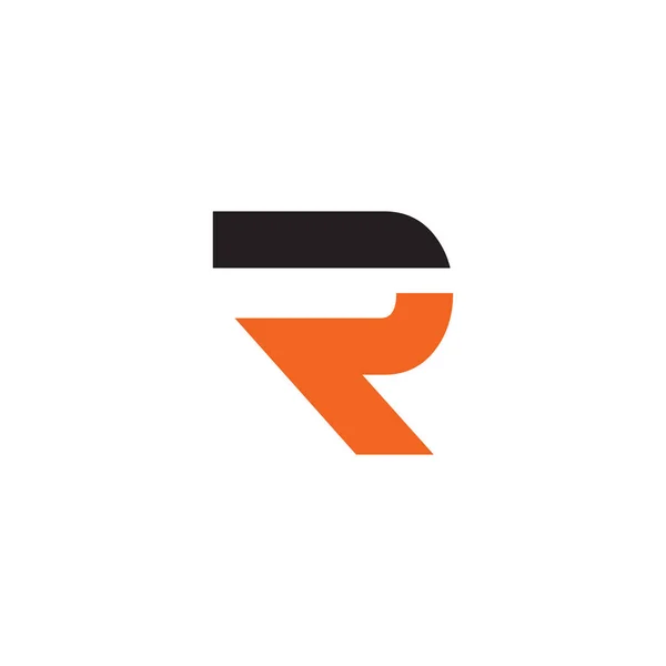 R letter logo ontwerp vector — Stockvector