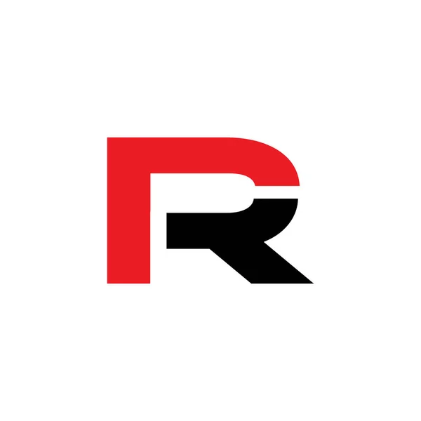 R Carta Logo Design Vector —  Vetores de Stock