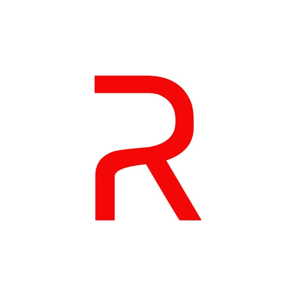 R letter logo ontwerp vector — Stockvector