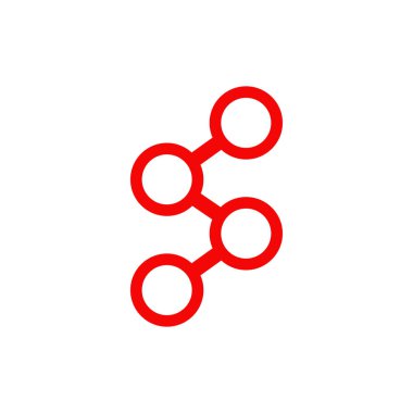 S harfi logo tasarım vektör şablonu