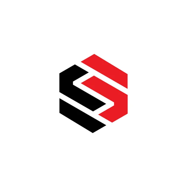 S letter intial logo ontwerp pictogram vector template — Stockvector