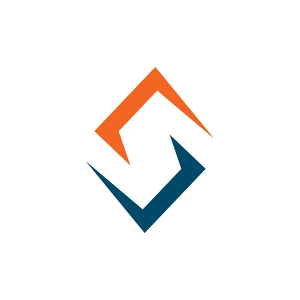 S lettre initiale icône logo conception vectoriel modèle — Image vectorielle