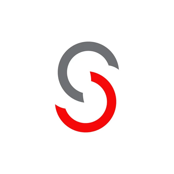 S ตัวอักษรต้นแบบการออกแบบโลโก้ของไอคอนตัวอักษร — ภาพเวกเตอร์สต็อก