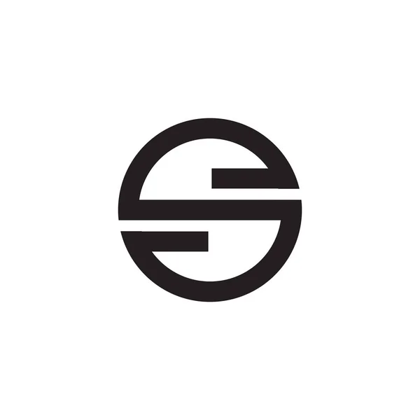S文字初期アイコンロゴデザインベクトルテンプレート — ストックベクタ