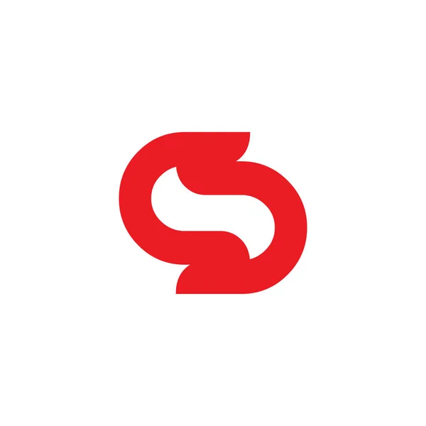 Векторный шаблон иконки логотипа S — стоковый вектор