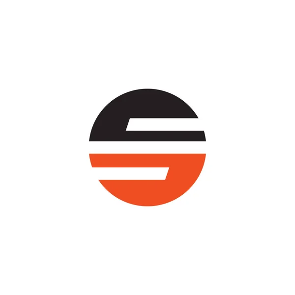 S文字初期ロゴデザインアイコンベクトルテンプレート — ストックベクタ