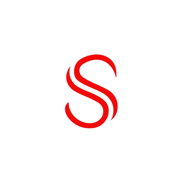 S ตัวอักษรต้นแบบการออกแบบโลโก้ไอคอน — ภาพเวกเตอร์สต็อก
