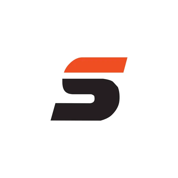 S litera intial logo projekt ikona wektor szablon — Wektor stockowy