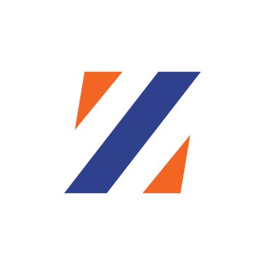 Z Harfi logo tasarım vektör şablonu