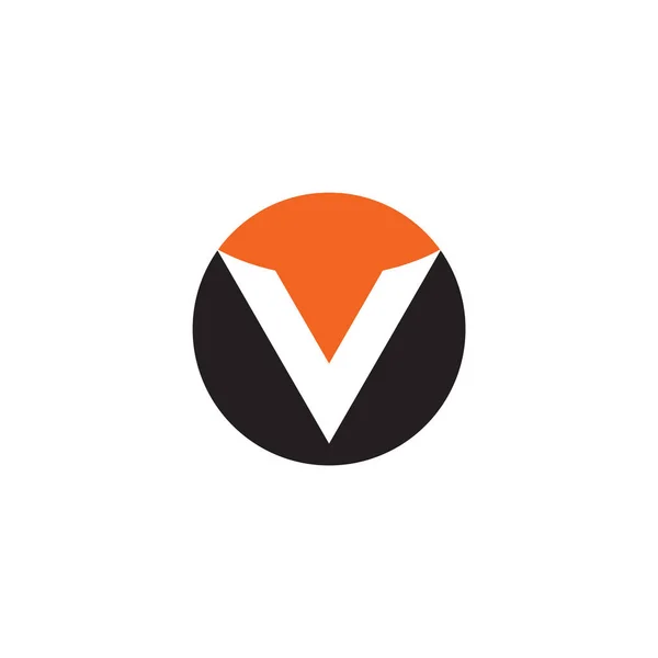 V Carta Logo Design Vector Template —  Vetores de Stock